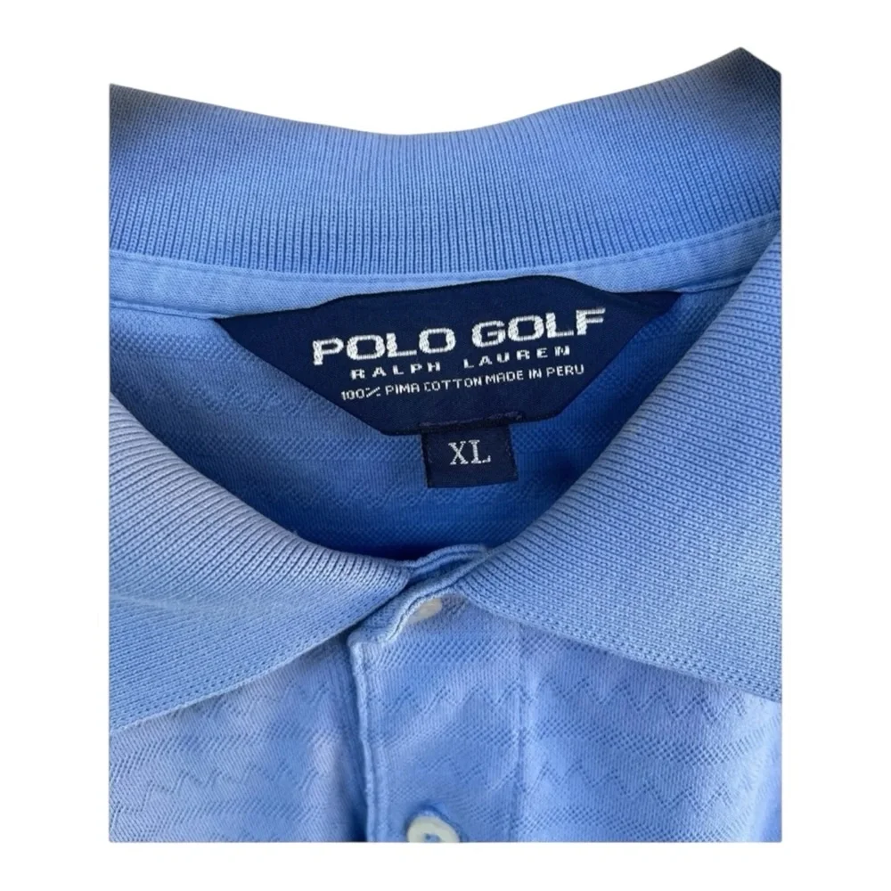 Ralph‎ Lauren RLX Men’s Polo Golf Shirt Short Sleeve Size XL Blue Stretch